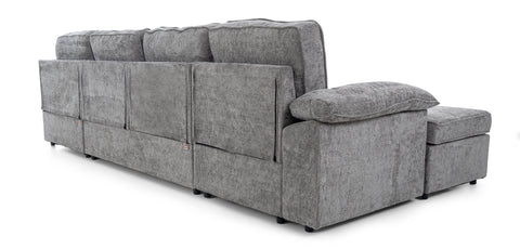Dimos Sectional Sofa Set W/Manual Bed Gray 02 - SF2572