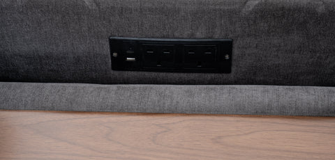 Dimos Sectional Sofa Set Left Arm W/Storage Box Gray - SF2545