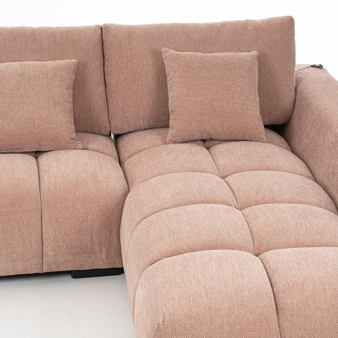 Dimos Sectional Set L-Chaise Pink - HY-9119