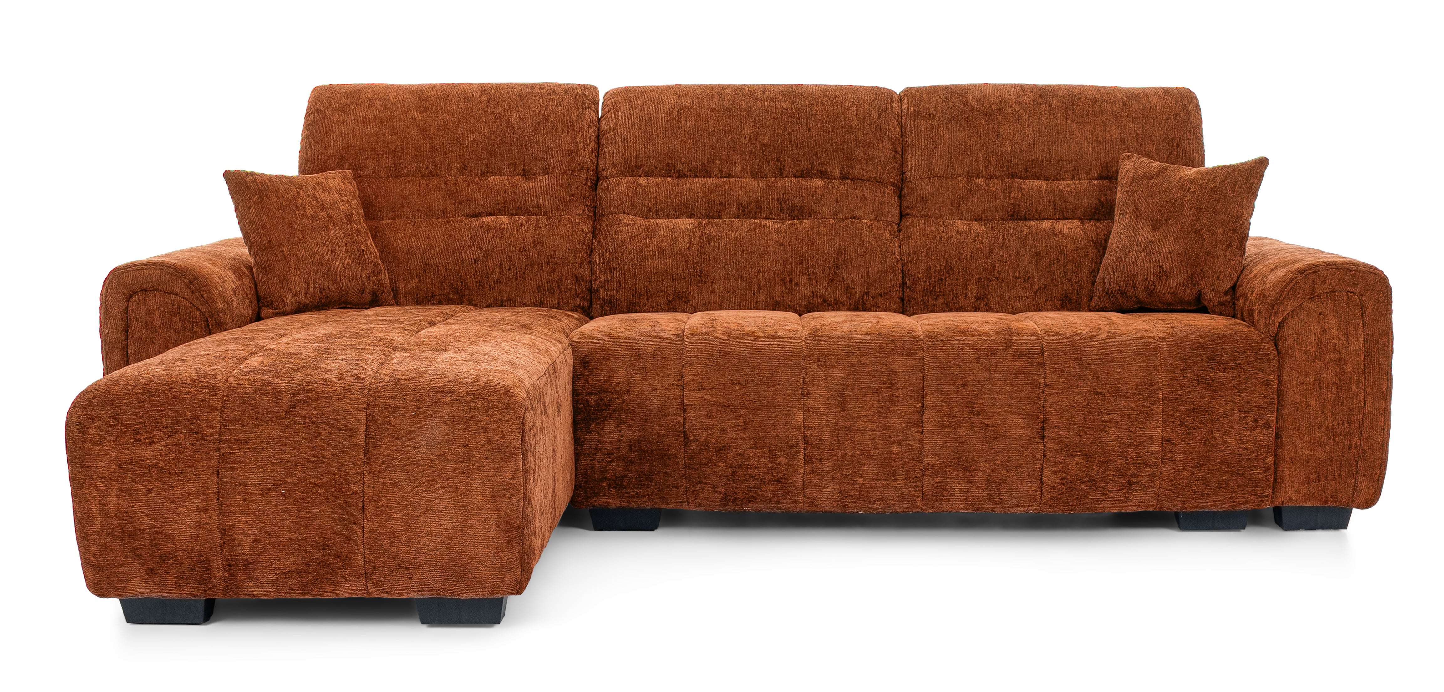 Sectional Sofa Right Chaise Orange