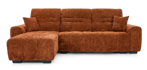 Sectional Sofa Right Chaise Orange