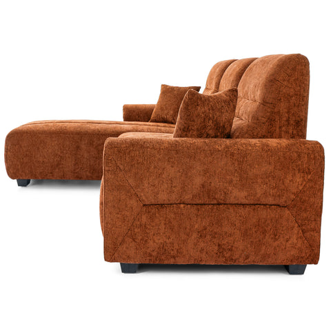 Dimos Sectional Sofa Set Right Arm Orange - SF2561