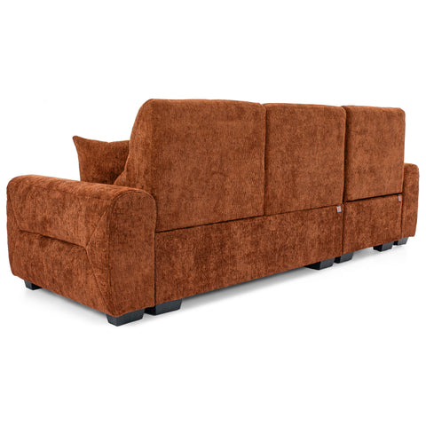 Dimos Sectional Sofa Set Right Arm Orange - SF2561