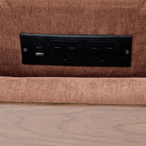 Dimos Sectional Sofa Set Left Arm W/Storage Box Orange - SF2545