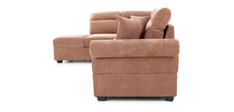 Dimos Sectional Sofa Set Left Arm W/Storage Box Orange - SF2545