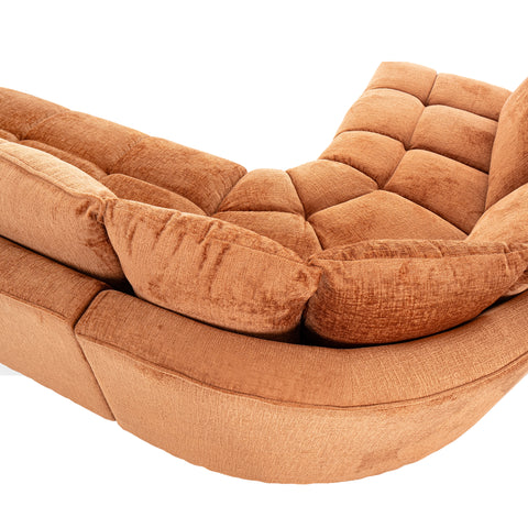 Dimos Sectional Set R-Chaise Orange - HY-9259