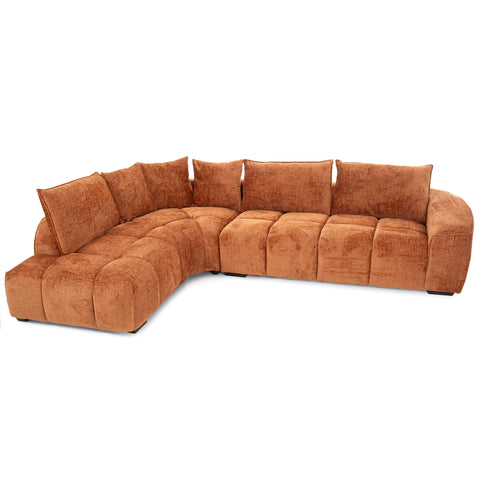 Dimos Sectional Set R-Chaise Orange - HY-9259