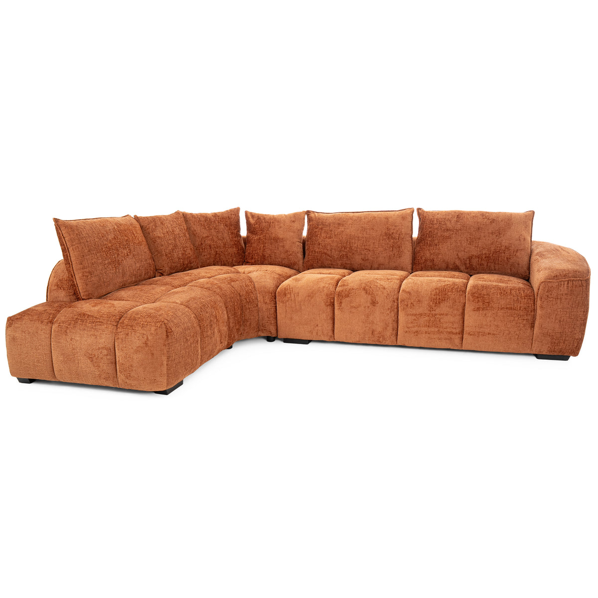 Dimos Sectional Set R-Chaise Orange - HY-9259