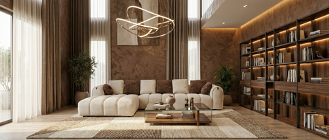 كنب زاوية مع كرسي استرخاء لون أبيض - HY-9287B