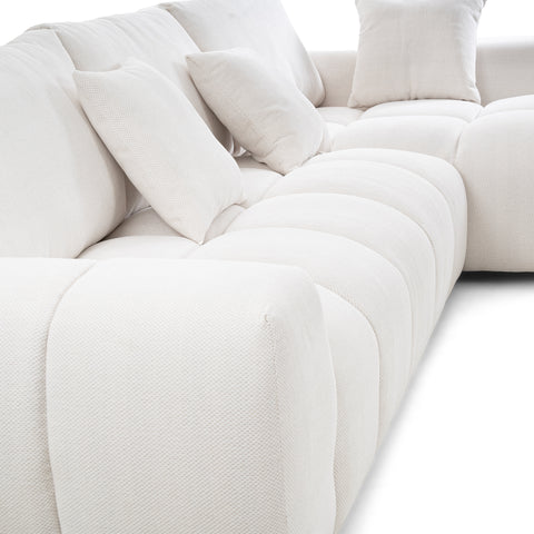 Dimos Sectional Set L-Chaise White - HY-9119