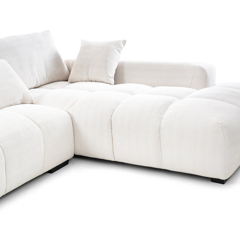 Dimos Sectional Set L-Chaise White - HY-9119