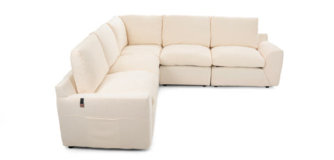 Dimos Sectional Set White - HY-9298