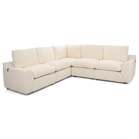 Dimos Sectional Set White - HY-9298