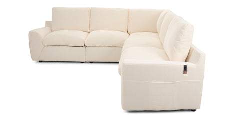 Dimos Sectional Set White - HY-9298