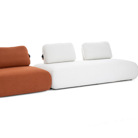 Dimos Corner Modular Sofa Set White - WKS22