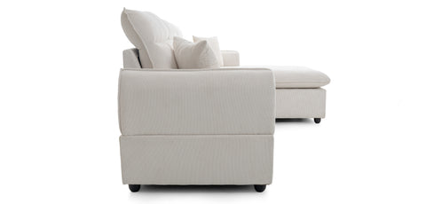 Dimos Sectional Sofa Set Left Arm Beige - SF2557