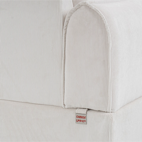 طقم كنبة ديموس الركنية بذراع يسار – بيج – SF2557