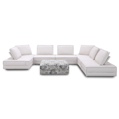 Dimos Sectional Set White - SS3493AF