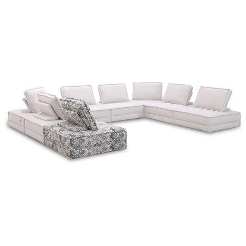 Dimos Sectional Set White - SS3493AF