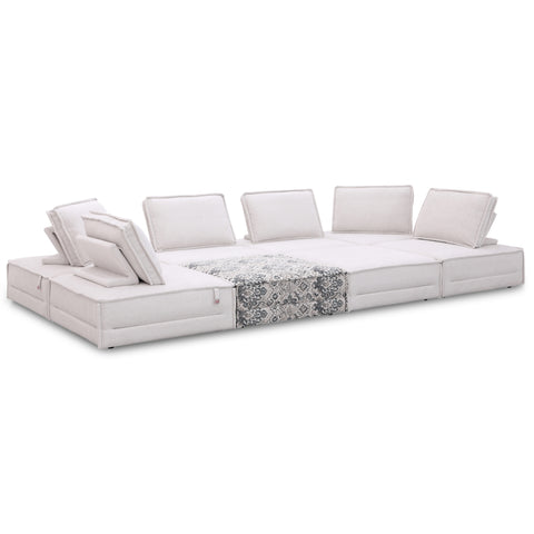 Dimos Sectional Set White - SS3493AF