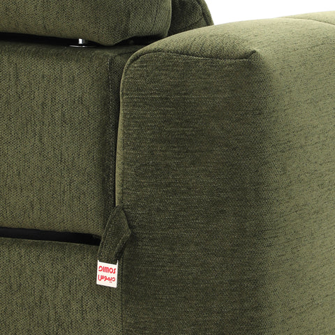 Dimos Sectional Set R-Chaise Couch W/Electric Function Green - RD3511A