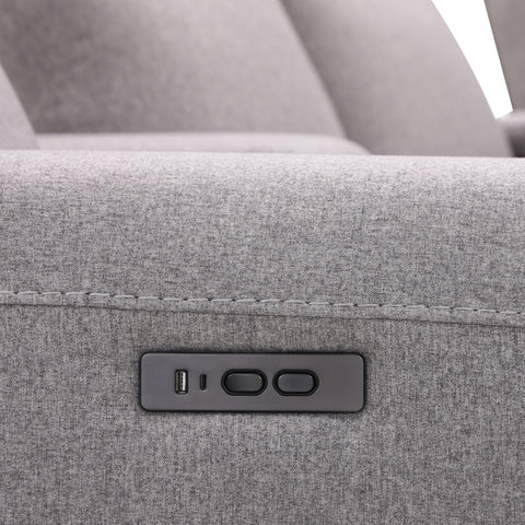 Dimos Sectional Set With Electric Function Grey - RD3446EF
