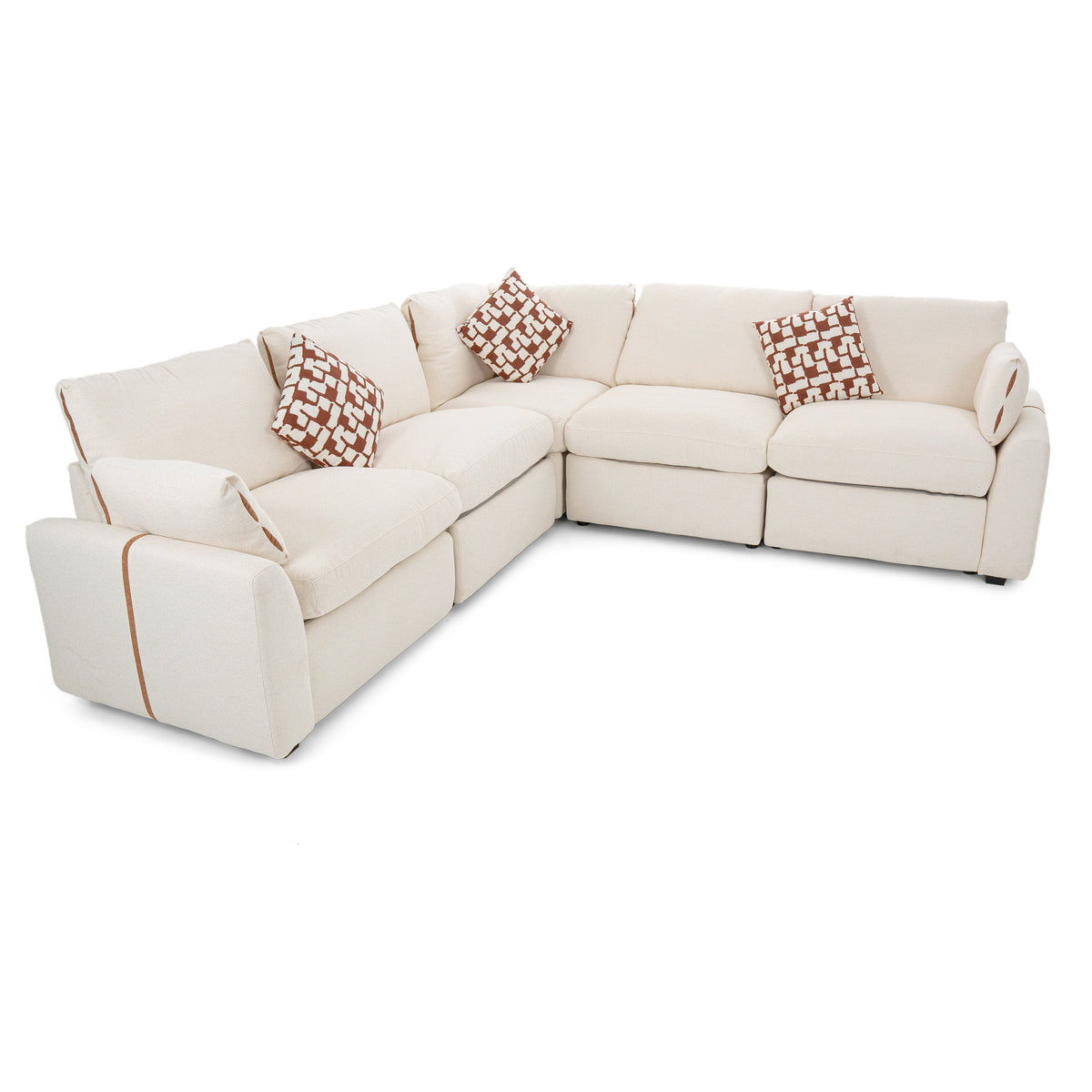 Dimos Sectional Reclining Set W/Electric Function White - 83561