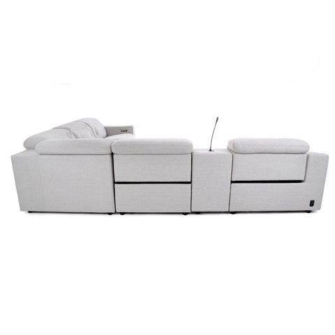 Dimos Sectional Reclining Set W/Electric Function Grey - 8905