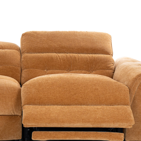 Dimos Sectional Reclining Set W/Electric Function Orange - 83888