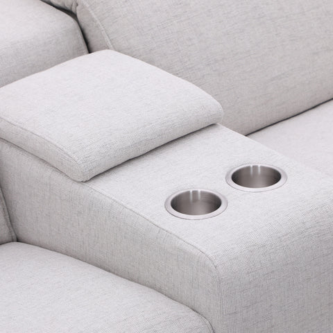 Dimos Sectional Sofa Set W/Function White - RD5607A