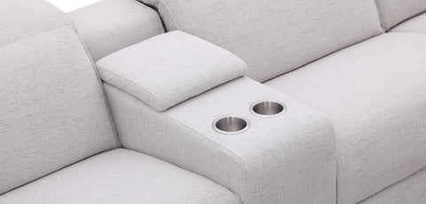 Dimos Sectional Sofa Set W/Function White - RD5607A