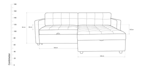 Sofa Bed BEIGE - S3415DF