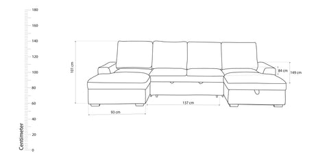 Sofa Bed BLUE - SS5591AF