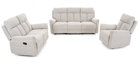 Dimos Sofa One Seater Manual Recliner Cream - RR5643AF51D
