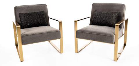 كنب كرسي لون رمادي - YM-S7066