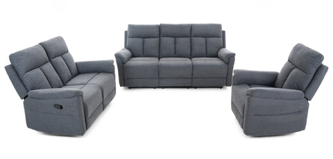 Dimos Sofa One Seater Manual Recliner Grey - RR5643AF51D