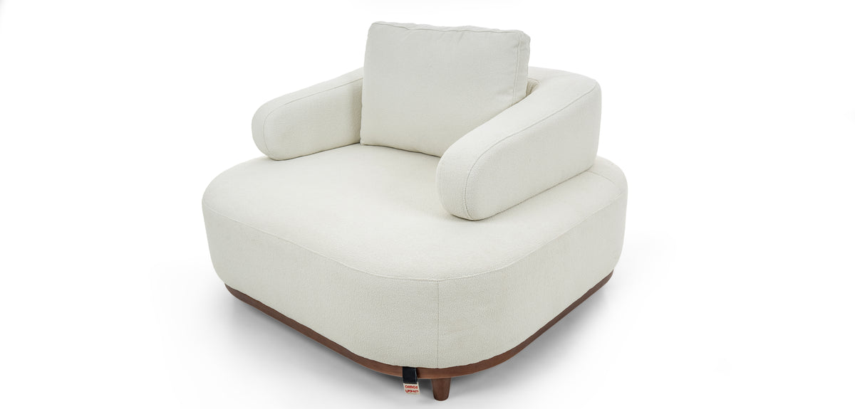 كنب كرسي لون أبيض - 2313