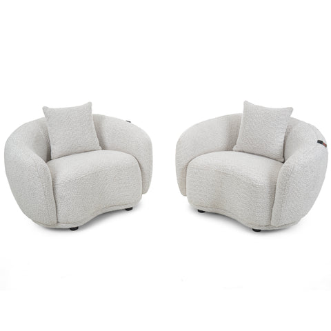 Dimos Sofa Chair White - MK-9061