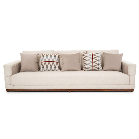 Dimos Sofa Four Seater Beige - C83