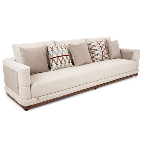 Dimos Sofa Four Seater Beige - C83