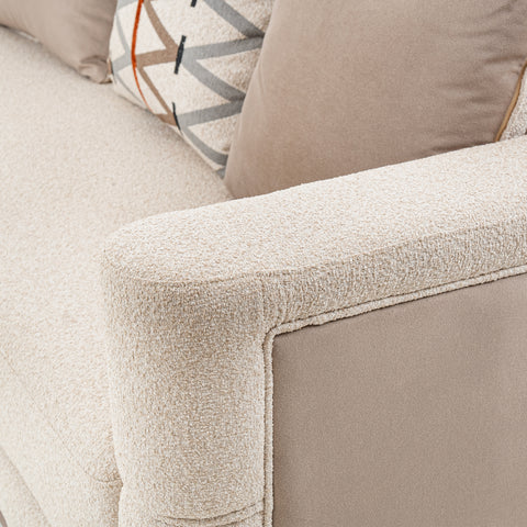 Dimos Sofa Four Seater Beige - C83