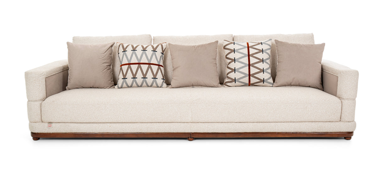 Dimos Sofa Four Seater Beige - C83