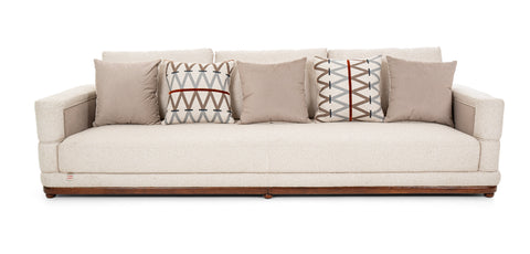 Dimos Sofa Four Seater Beige - C83