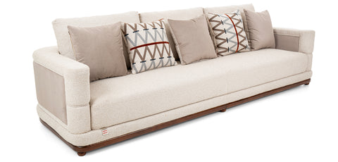 Dimos Sofa Four Seater Beige - C83
