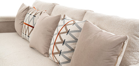Dimos Sofa Four Seater Beige - C83