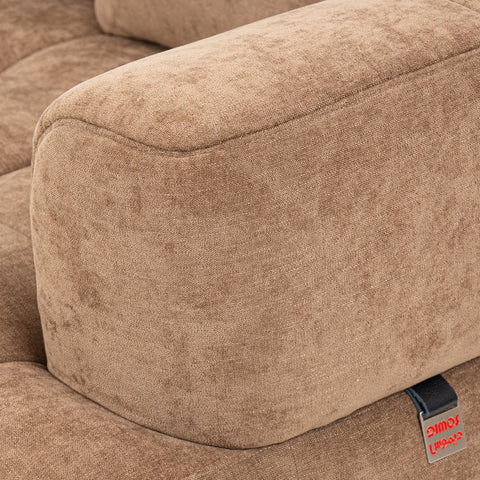 كنب ثنائي المقعد، لون بني - MK-6213