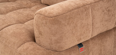 كنب ثنائي المقعد، لون بني - MK-6213