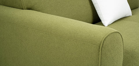 Dimos Curved Sectional Sofa Set Green - WKY726