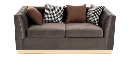 كنب ثنائي  المقاعد لون رمادي - YM-S7065 7008