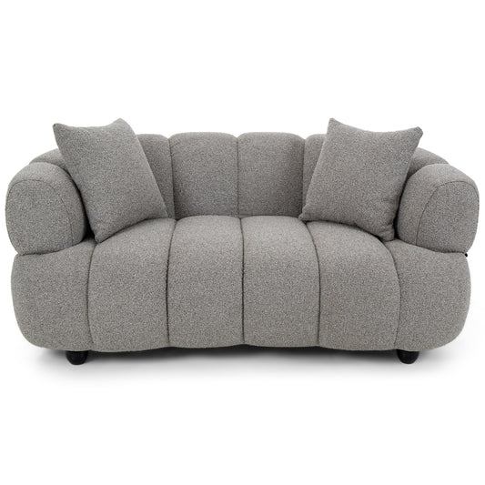 كنب ديموس ثنائي المقاعد باللون الرمادي - MK-6208 4028
